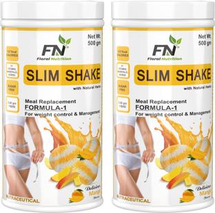 Floral Nutrition Slim Shake Formula 1 with Natural Herbs for Weight Control & Management Protein Shake