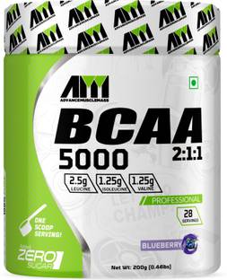 ADVANCE MUSCLEMASS BCAA 5000 Amino Acid 2:1:1 Instantized Preworkout/Intra workout Supplement BCAA