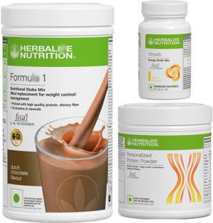 HERBALIFE Formula 1 shake mix Chocolate 500gm protein powder 200gm afresh Lemon 50gm Protein Blends