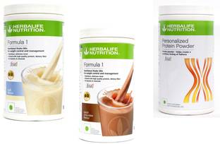 HERBALIFE Formula 1 Shake Kulfi & Chocolate Flavor With Protein Powder 400 Gram Protein Shake