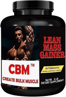 CBM LEAN MASS GAINER 2827G BUTTERSCOTCH 6LB Weight Gainers/Mass Gainers
