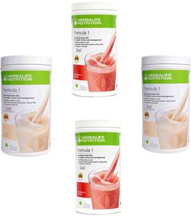 HERBALIFE Formula 1 Shake Strawberry & Vanilla Flavor 4 PIECES Protein Shake