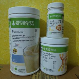 HERBALIFE WEIGHT LOSS COMBO F1 KULFI SHAKE PROTEIN POWDER 200GM AFRESH LEMON Protein Bars