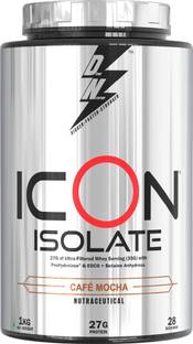 Dn With Divine Nutrition ICON ISOLATE PROTEIN, 27g Protein, 35g per serving, 28 Serving Whey Protein