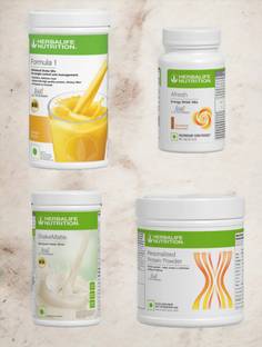 HERBALIFE F1 SHAKE MIX-MANGO,CINNAMON,SHAKEMATE AND PP-200GM (PACK OF 4) Protein Shake