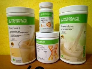HERBALIFE FORMULA 1 VANILLA SHAKE SHAKEMATE PROTEIN POWDER 200GM AFRESH PEACH Protein Bars