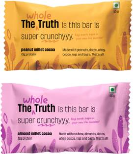 The Whole Truth Assorted Millet Protein Bar | Pack of 6 x 55g | Protein Bars Nutrition Bars