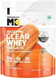 MUSCLEBLAZE Biozyme Clear Whey Isolate, 20g Protein Whey Protein