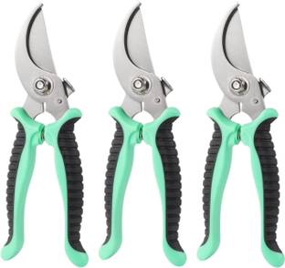 YELONA 3 Pcs Hand Pruner Stainless Steel Blades|Sharp Gardening Cutter Tool |Plant Cutter for Home Garden|Wood Branch Trimmer|Stem Scissors|Vine Shears Bypass Pruner