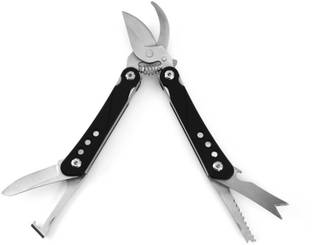 Verilux Folding Gardening Shears Multi Tool for Cutting and Grafting Folding Gardening Shears Hand Bypass Pruner with Mini Tools for Cutting Grafting Bypass Pruner