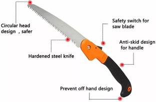 Dherik Tradworld Folding Pruner Cutter Steel Garden Hand Saw Tool Folding Pruner Cutter Steel Garden Hand Saw Tool Bypass Pruner