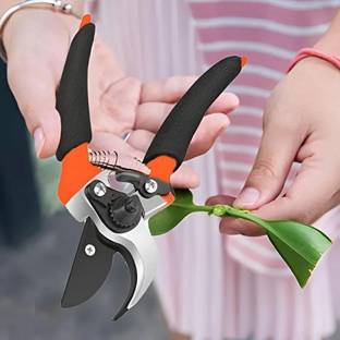 DeoDap Garden Sharp Cutter Pruners Scissor with grip-handle Garden Sharp Cutter Pruners Scissor with grip-handle Bypass Pruner