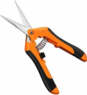 Birudmart Gardening Scissors Hand Pruner Pruning Shear with Straight Stainless Steel Blade Gardening Scissors, Hand Pruner Set for Flowers, Potting, House Plants Bypass Pruner