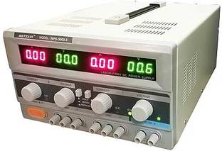 Metravi RPS-3003-3 DC Regulated Power Supply - Triple Output with Backlit LCD Display 30 Watts PSU