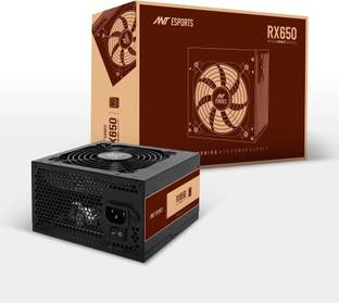 Ant 650 Watt Power Supply/PSU for PC with Smooth & Silent 120mm Fan 650 Watts Gaming PSU with 4 SATA Cables