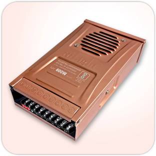Hilight Rainproof 12V 600W (50Amp) DC Power Supply for LED Strip Light, CCTV, Signage 600 Watts Computer PSU with 3 SATA Cables