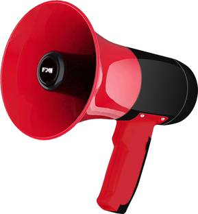FXI MP-619 Speaker for Announcing; Talk; Record; Play; Siren; Music, USB and Memory Card Input, Handheld Bluetooth Megaphone with Battery and Charger Indoor, Outdoor PA System