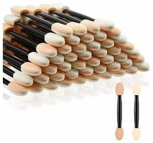 KIRA Eyeshadow Brush Sponge Applicator Eye Makeup Applicators (Pack of 10) Multicolor
