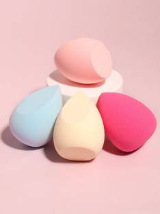 feelhigh 4 Makeup Blender Sponge, Flawless Natural Look, Perfect with Powders & Creams