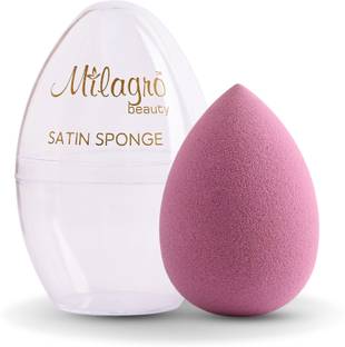 Milagro Beauty Makeup Sponge Blender for Foundations, Face Powder Puff for Women (Satin)
