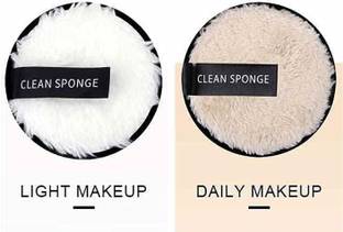 KIRA Soft Fiber Makeup Remover Pads, Facial Cleansing Pads for Face Makeup(Pack Of 2)