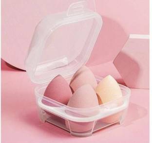feelhigh cosmetics Blender Sponge 4 Pcs in A Storage Box