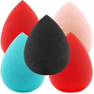 HUDA CRUSH 5 Pcs Makeup Beauty Sponges Latex Free Blender Puff Set of 5