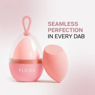 Flicka Beauty Blender With Case| Latex-Free Blender For Women