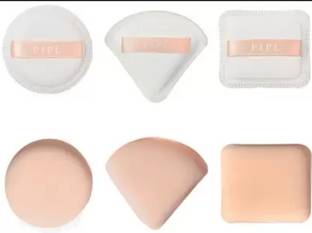 feelhigh Makeup Sponge, Powder Puff for All Types of Skin Rectangle+Triangle+Round 3 PCS