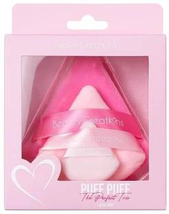 Cosluxe Puff The Perfect Trio | 3 Set of Pink triangle puff for Makeup Sponges |