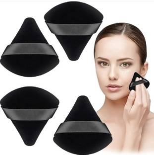 feelhigh 04 Triangle Powder Puff Face Soft Setting ,Loose Powder for Under Eyes & Corners