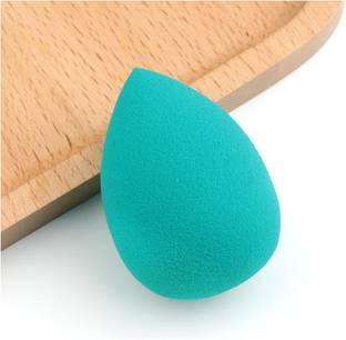 DAIMANPU Blue Oval Drop Shape For Liquid Foundation, Creams, and Powders blender
