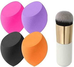 Ganpati 4 Multicolour Makeup Sponge Beauty Blenders Mini Foundation Cosmetic Brush
