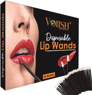 VOIISH Lip Brushes Lipstick Gloss Wands Applicator Makeup Tool Disposable-50PCS