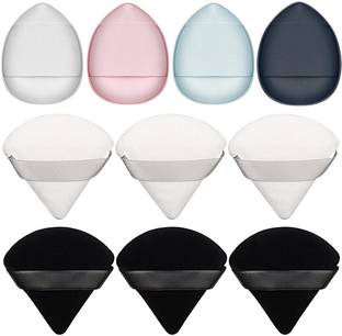 RUBY FACE 10 Pcs Mini Finger Puff- 4, Triangle Soft Makeup sponge 6
