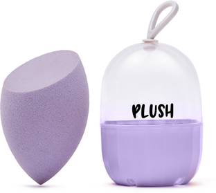 PLUSH Blends - Lilac Lush Olive Cut Beauty Blender with Protective Case