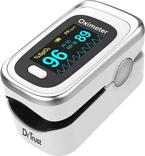 Dr Trust NL 50D (USA) Finger tip Oxymeter Spo2 respiratory rate check- 213 With Free Thermometer Pulse Oximeter