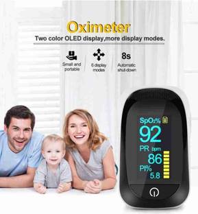 kiaan enterprises A2 OLED Fingertip, SpO2 Waveform Perfusion Index Blood Oxygen Saturation Pulse Oximeter