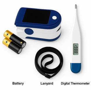 Aman Med PULSE OXIMETER WITH DIGITAL THERMOMETER HEALTH CARE APPLIANCE COMBO Pulse Oximeter