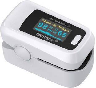 Medtech OXYGARD Pulse OXYMETER OG-05 with 1 Year ONSITE Warranty | OLED Display | Perfusion Index | Plethysmograph | Accurate SpO2 | Infrared Measurement | SELF Rotate Screen Pulse Oximeter