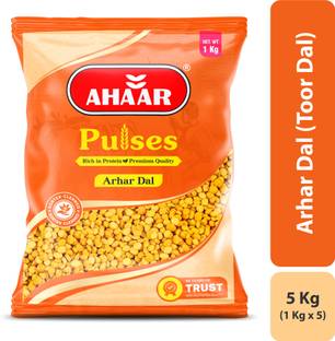 Ahaar Organic Yellow Toor/Arhar Dal (Split) (Arhar Dal, Split Pigeon Peas)