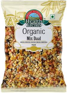 HealthFields Organic Black, Red, Yellow, White, Green Mix Dal (Split/Chilka)