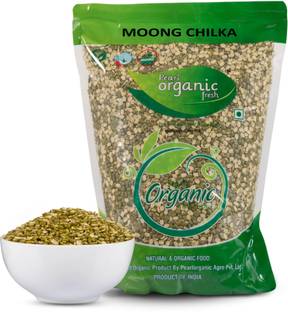 Pearl Organic Fresh Green Moong Dal (Split) (Moong Dal Chilka)