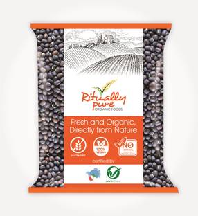 Ritually Pure Organic Black Urad Dal (Whole) (Urad Sabut)