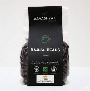 Aavashyak Organic Black Rajma (Whole) (Kashmiri rajma, Red Kidney Beans, Premium Rajma)