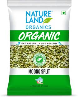 Natureland Organics Green Moong Dal (Split/Chilka)