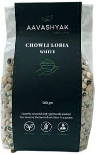 Aavashyak Organic White Cow Pea (Whole) (Organic Cowpea, White Peas Dal, Pulses)