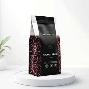 Aavashyak Organic Red, Black Rajma (Whole) (Whole Rajma Beans, Kidney Beans, Sabut Rajma)