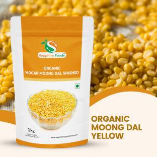 Sapphire Foods Organic Yellow Moong Sona (Whole)
