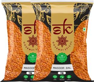 SK GOURMET SPICES Organic Kesari Masoor Dal (Whole) (Dals & Pulses, Groceries)